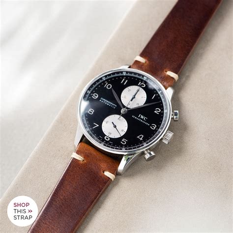 iwc portugieser leather strap|iwc straps for sale.